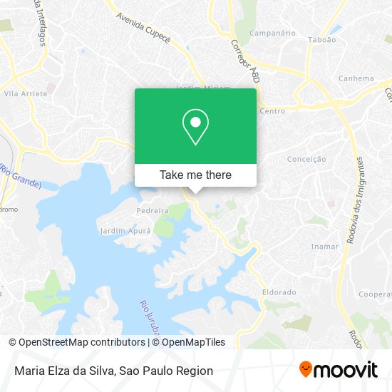 Maria Elza da Silva map