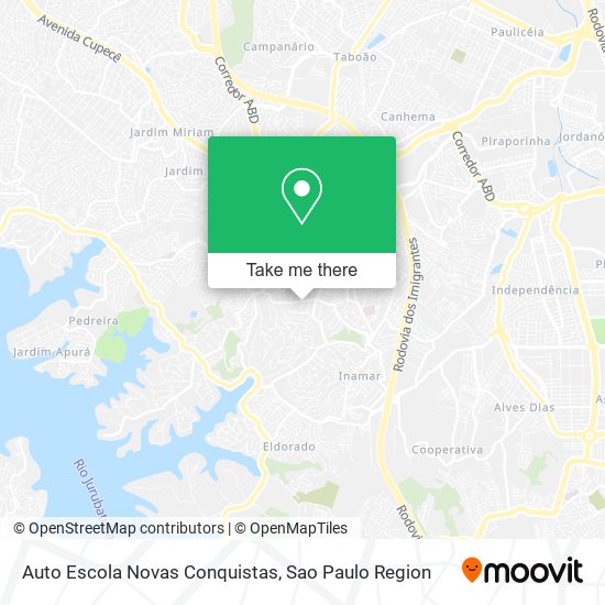 Auto Escola Novas Conquistas map