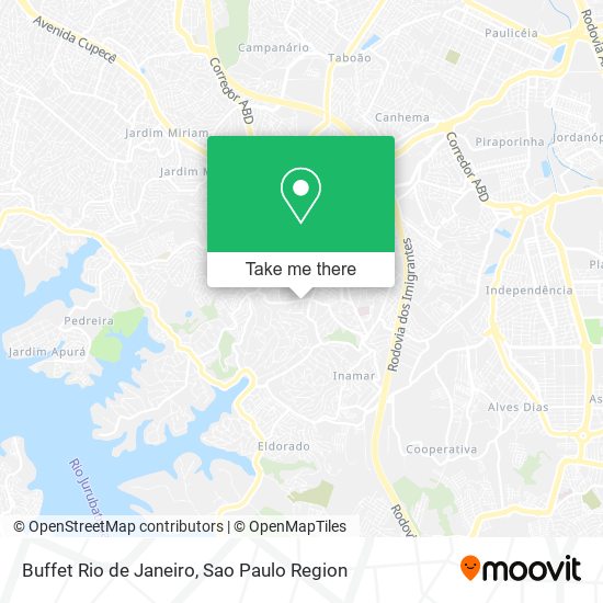 Buffet Rio de Janeiro map