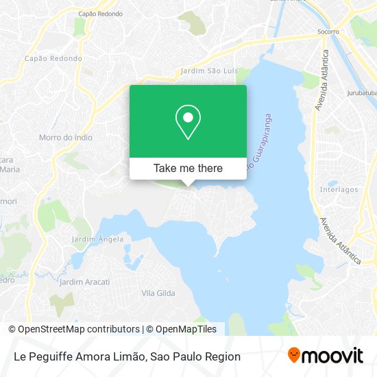 Le Peguiffe Amora Limão map