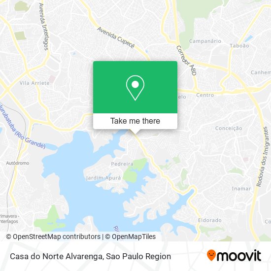 Casa do Norte Alvarenga map
