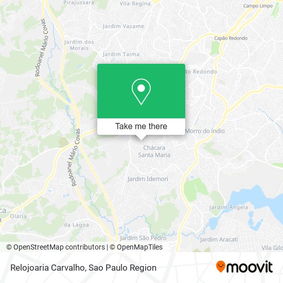 Mapa Relojoaria Carvalho