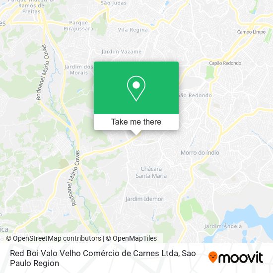 Mapa Red Boi Valo Velho Comércio de Carnes Ltda