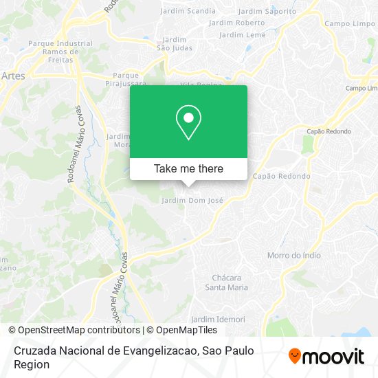 Cruzada Nacional de Evangelizacao map
