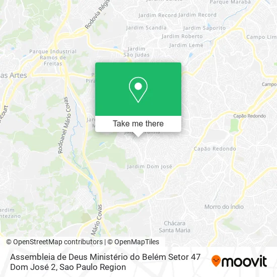 Assembleia de Deus Ministério do Belém Setor 47 Dom José 2 map
