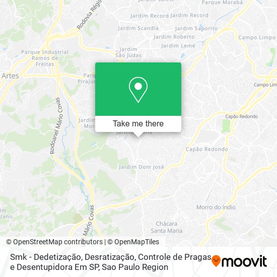 Mapa Smk - Dedetização, Desratização, Controle de Pragas e Desentupidora Em SP