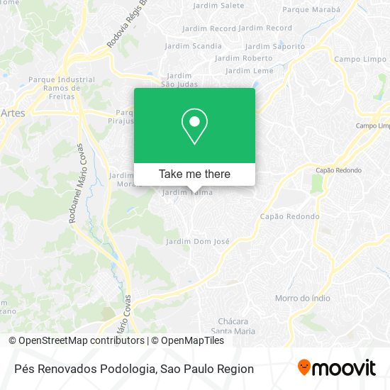 Pés Renovados Podologia map