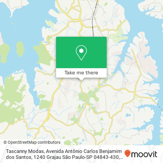 Tascanny Modas, Avenida Antônio Carlos Benjamim dos Santos, 1240 Grajau São Paulo-SP 04843-430 map