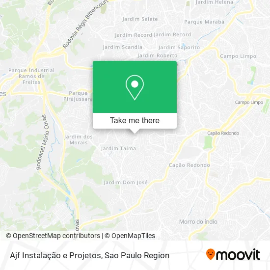 Ajf Instalação e Projetos map