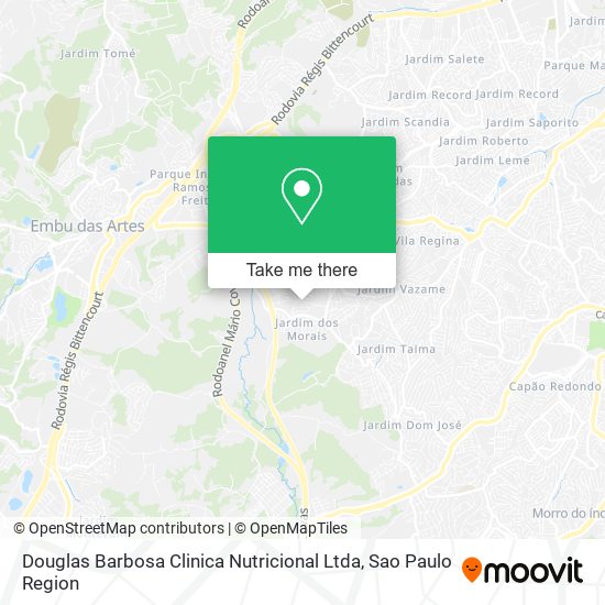 Mapa Douglas Barbosa Clinica Nutricional Ltda