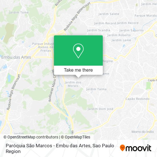 Paróquia São Marcos - Embu das Artes map