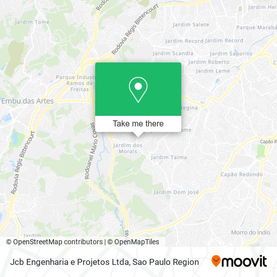 Mapa Jcb Engenharia e Projetos Ltda