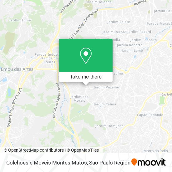 Colchoes e Moveis Montes Matos map