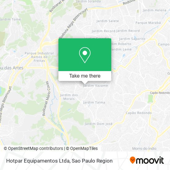 Mapa Hotpar Equipamentos Ltda