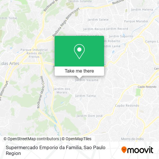 Mapa Supermercado Emporio da Familia