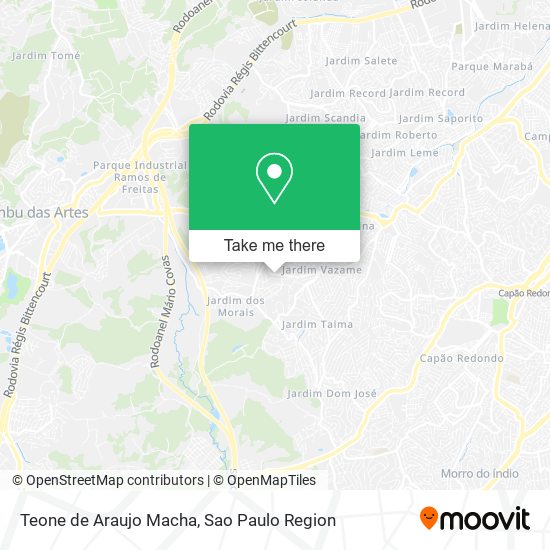 Teone de Araujo Macha map