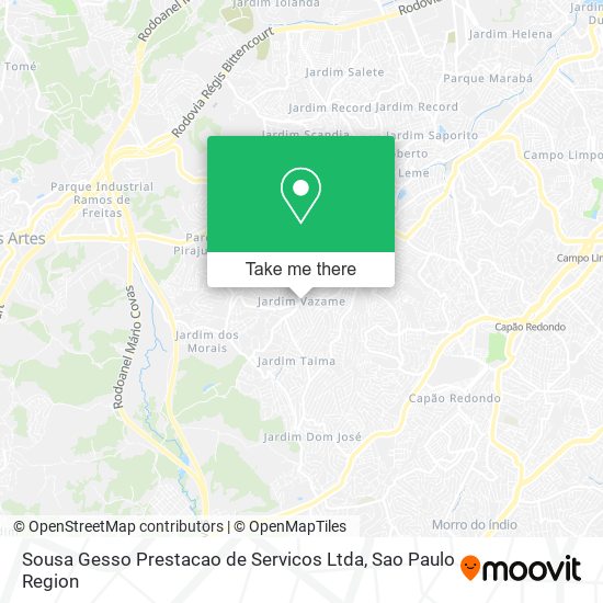 Sousa Gesso Prestacao de Servicos Ltda map