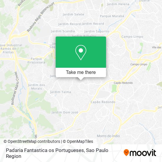 Padaria Fantastica os Portugueses map