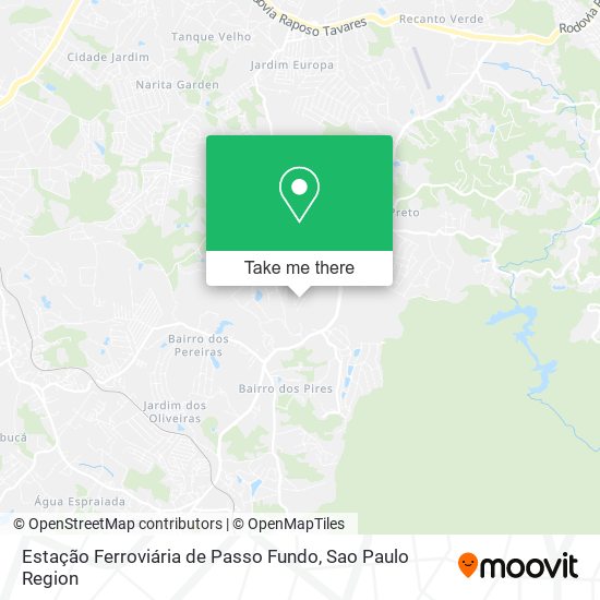 Mapa Estação Ferroviária de Passo Fundo