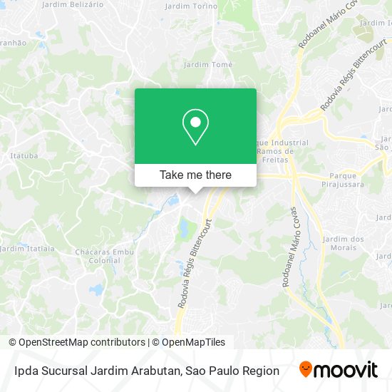 Ipda Sucursal Jardim Arabutan map