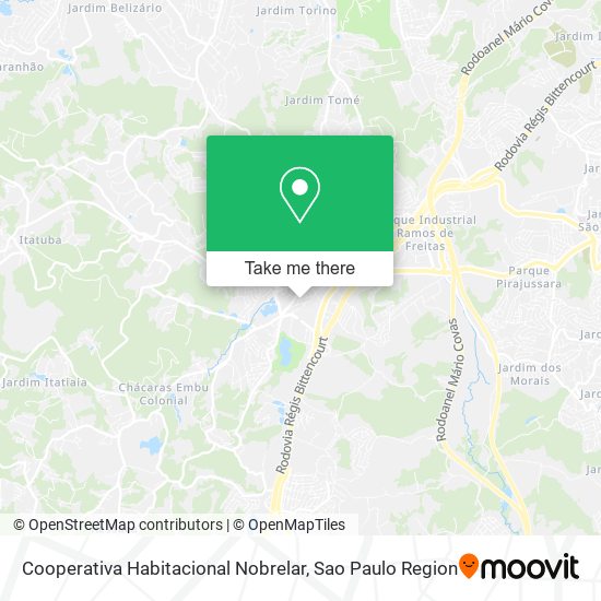 Mapa Cooperativa Habitacional Nobrelar