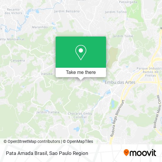 Mapa Pata Amada Brasil