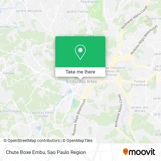 Chute Boxe Embu map