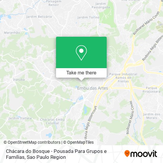 Chácara do Bosque - Pousada Para Grupos e Famílias map