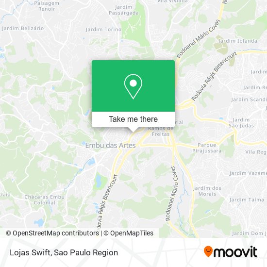 Lojas Swift map