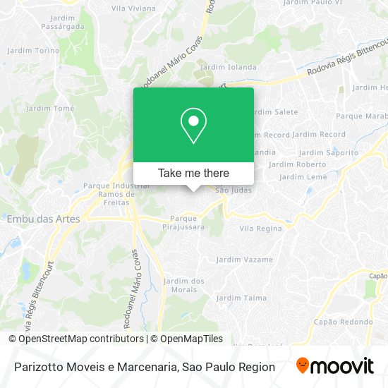 Parizotto Moveis e Marcenaria map