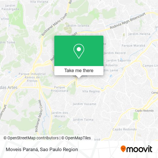 Moveis Paraná map