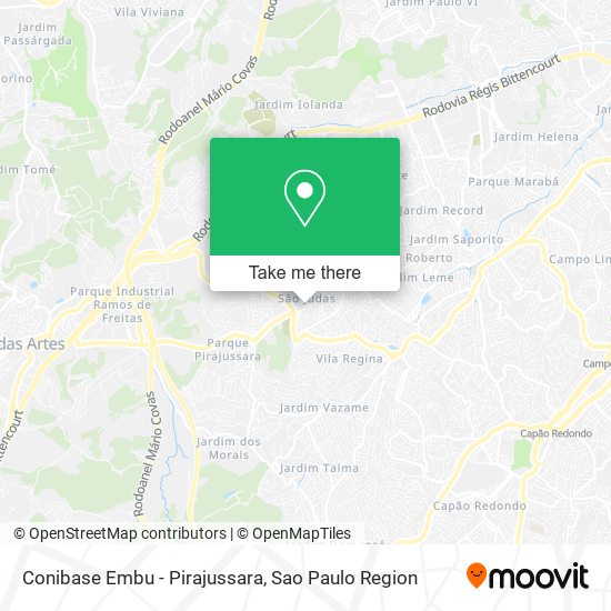 Conibase Embu - Pirajussara map