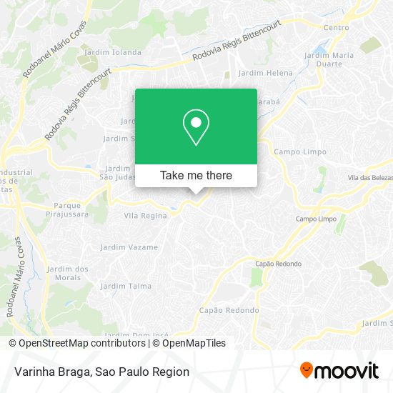 Mapa Varinha Braga