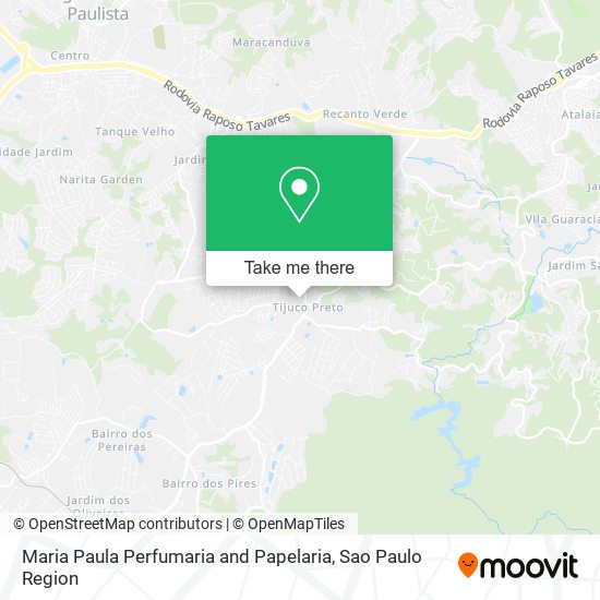 Mapa Maria Paula Perfumaria and Papelaria
