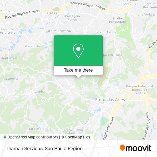 Mapa Thaman Servicos