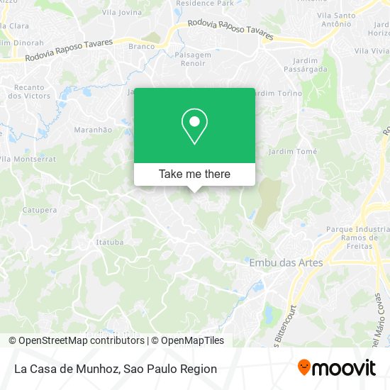 La Casa de Munhoz map