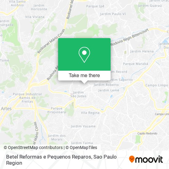 Mapa Betel Reformas e Pequenos Reparos