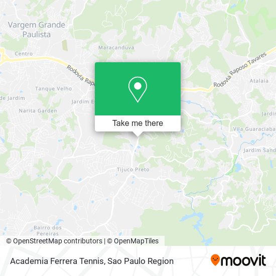 Academia Ferrera Tennis map