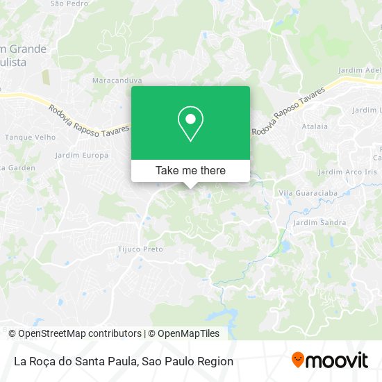 La Roça do Santa Paula map