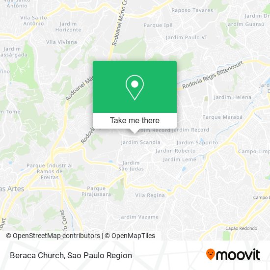Mapa Beraca Church
