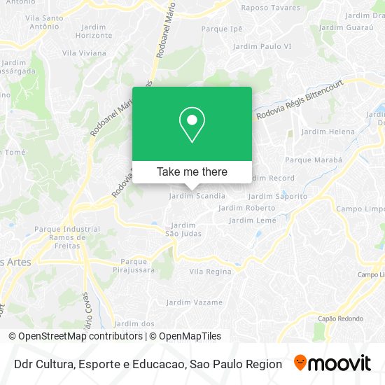 Mapa Ddr Cultura, Esporte e Educacao