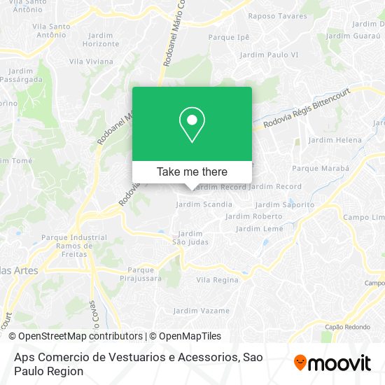 Aps Comercio de Vestuarios e Acessorios map