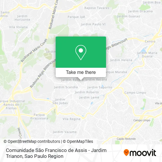 Comunidade São Francisco de Assis - Jardim Trianon map