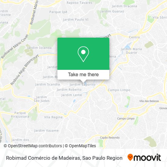 Mapa Robimad Comércio de Madeiras