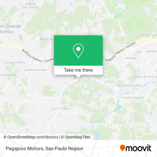 Pegajoso Motors map