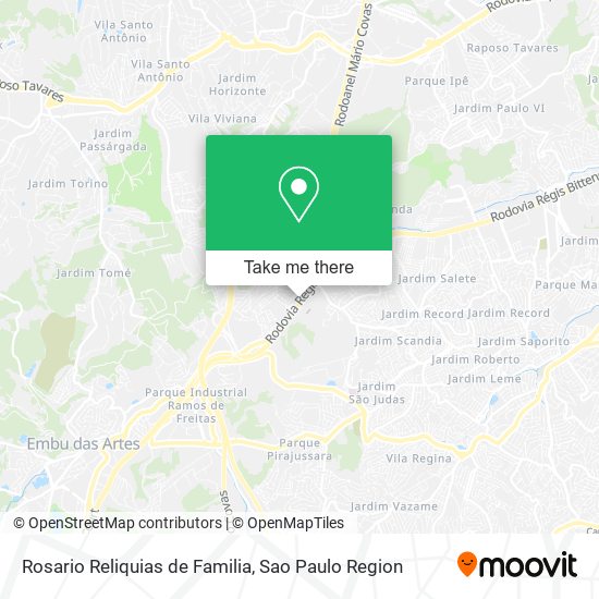 Rosario Reliquias de Familia map