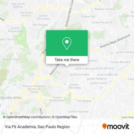 Via Fit Academia map
