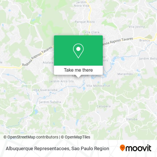 Albuquerque Representacoes map