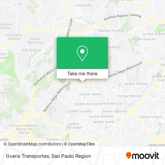 Gvaris Transportes map