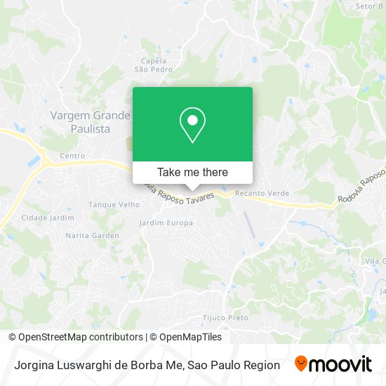 Jorgina Luswarghi de Borba Me map